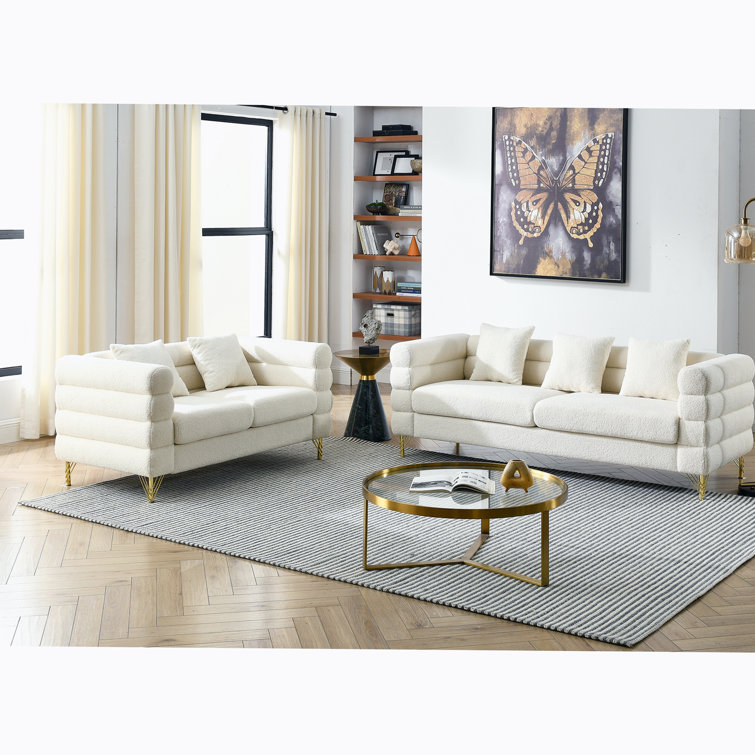 Mercer41 Zanayah 2 Piece Velvet Living Room Set Wayfair